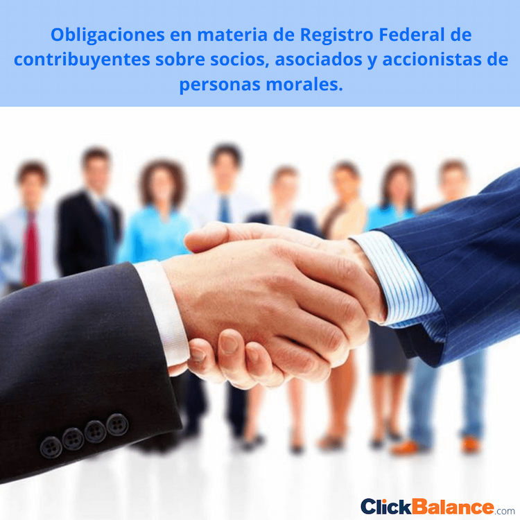 Aviso de actualización de socios o accionistas de las personas morales