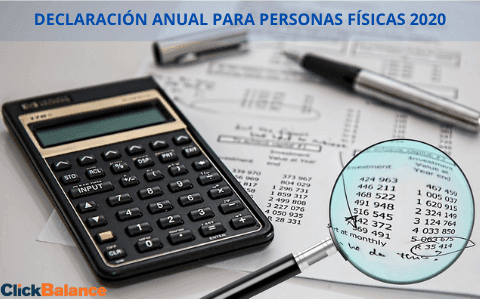 Declaración anual para personas físicas